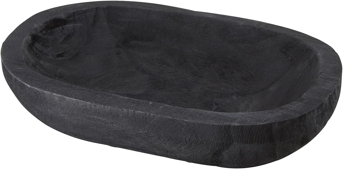 Santa Barbara Design Studio TableSugar Paulownia Wood Dough Bowl, 12 x 7.5-Inch, Black | Amazon (US)