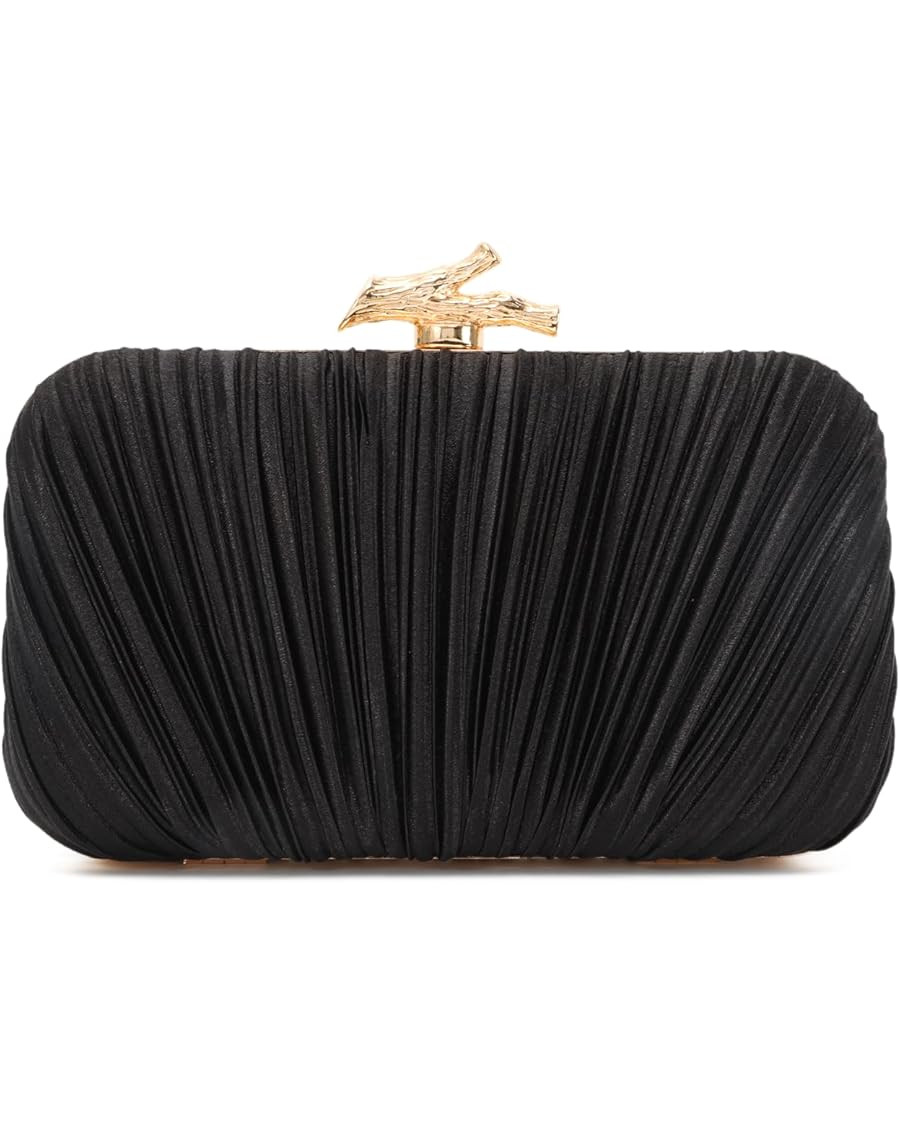 Clutch Purses for Women Evening Bag Pleated Clutch Bag with Chain for Wedding Party | Amazon (US)