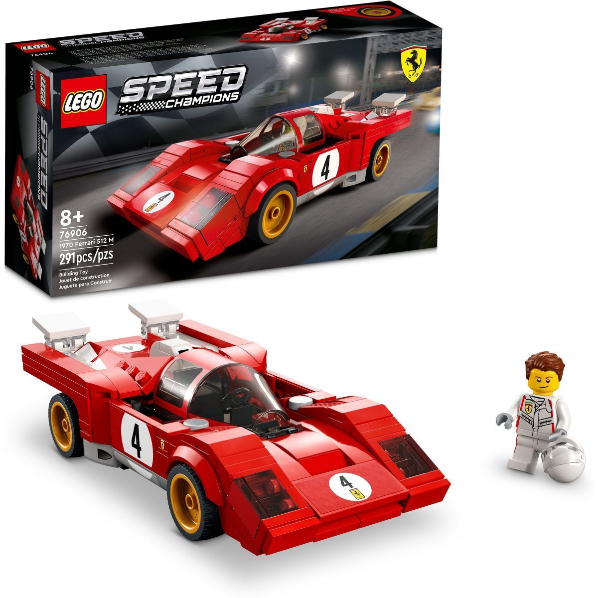 LEGO Speed Champions 1970 Ferrari 512 M Sports Car Toy 76906 | Target