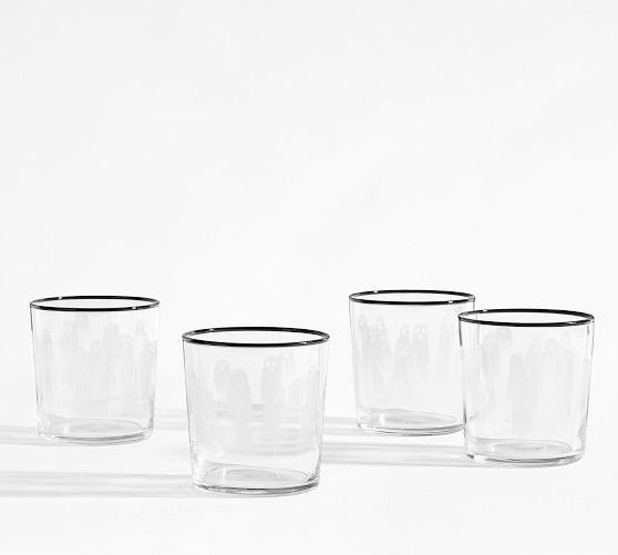 Etched Ghost Drinking Glasses | Pottery Barn (US)