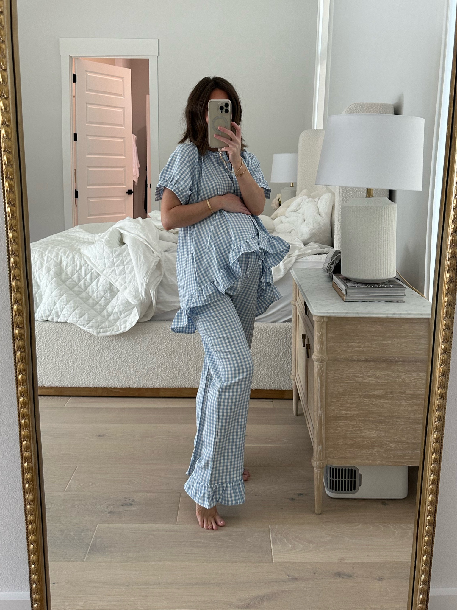 the cutest bump approved amazon pajamas (I sized up from an xs/sm to a large to accommodate the bump and so the top was flowy)

#LTKFindsUnder50 #LTKStyleTip #LTKBump