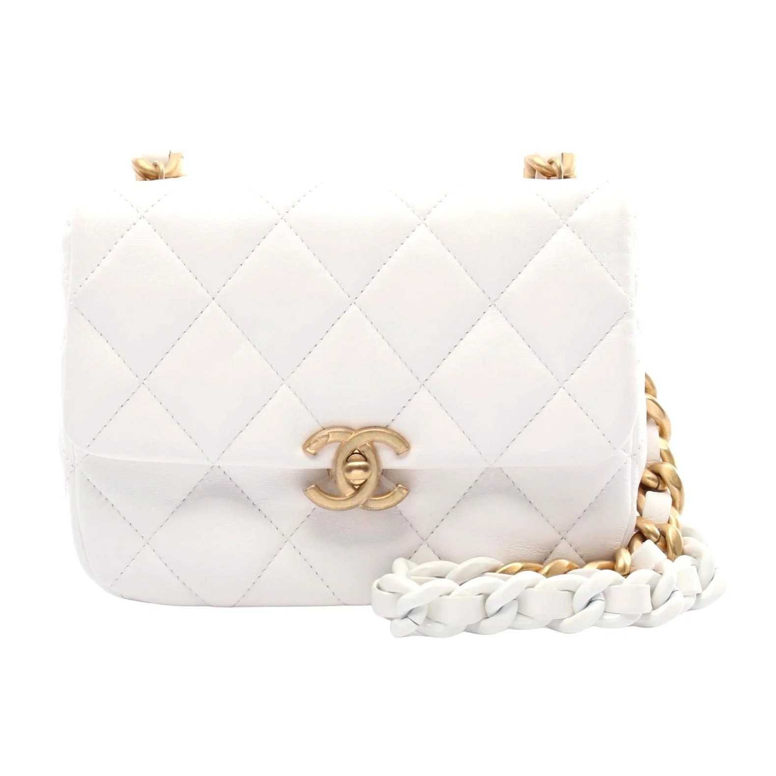 Chanel Leather Mini Matelasse Shoulder Bag | Shop Simon