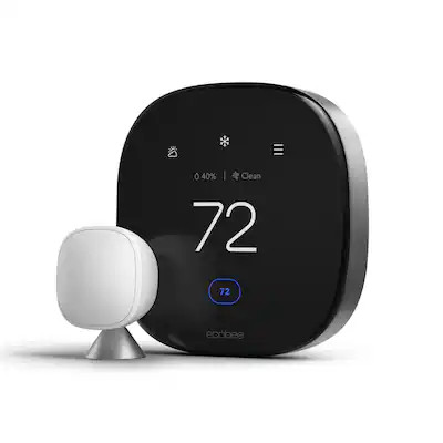 ecobee - Premium Smart Programmable Touch-Screen Thermostat with Siri, Alexa, Apple HomeKit and G... | Best Buy U.S.