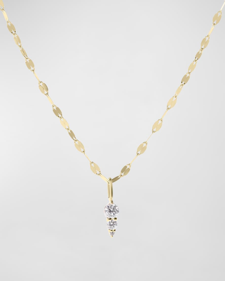 LANA 14K Gold Diamond Spike Pendant Necklace | Neiman Marcus