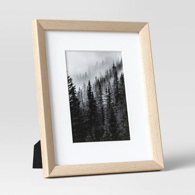 10" x 8" Matted to 5" x 7" Wedge Table Image Frame Natural - Threshold™ | Target