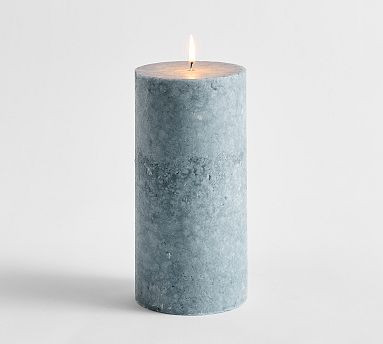 Marble Stone Pillar Candle | Pottery Barn (US)