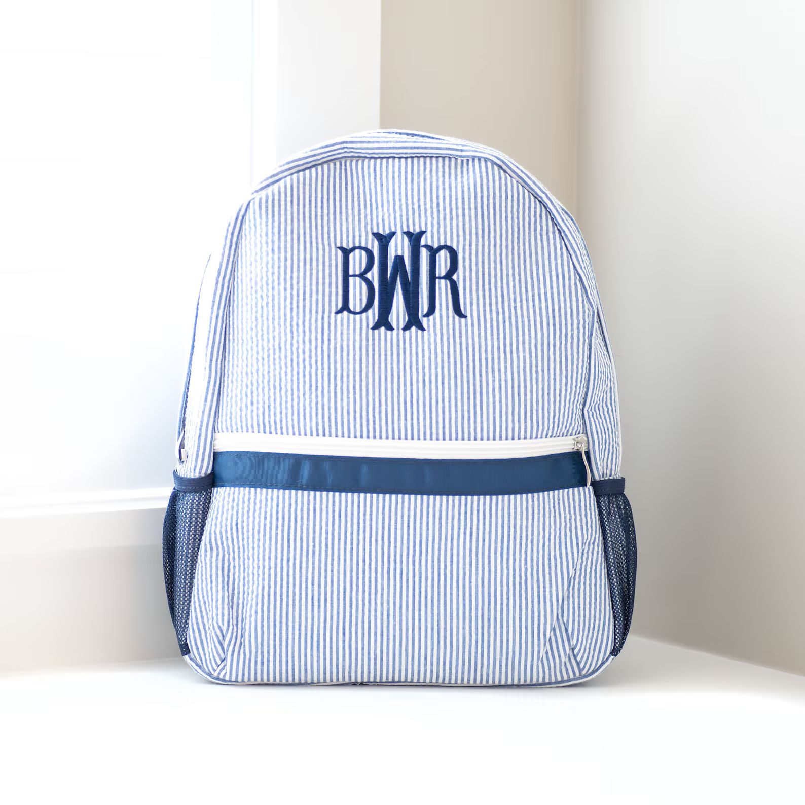 Personalized Kids Backpack  Monogrammed Backpack  Seersucker | Etsy | Etsy (US)