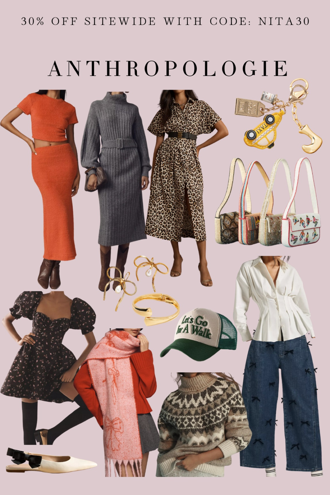 I’m so excited to share I have an Anthropologie code for the weekend! You can shop 30% off site wide for all your winter outfits and gifting needs until Saturday using the code: NITA30

#LTKHoliday #LTKStyleTip #LTKSaleAlert