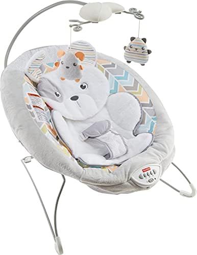 Fisher-Price Sweet Snugapuppy Deluxe Bouncer, Portable Bouncing Baby Seat with Overhead Mobile, M... | Amazon (US)