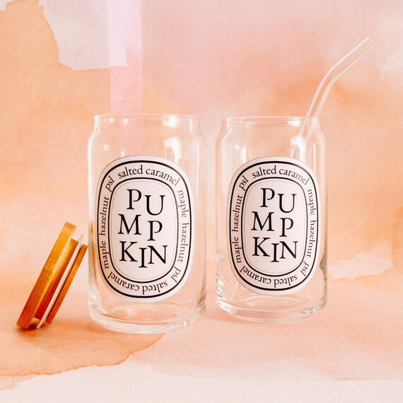 Pumpkin Glass Can Pumpkin Spice Coffee Glass  Pumpkin Glass - Etsy | Etsy (US)