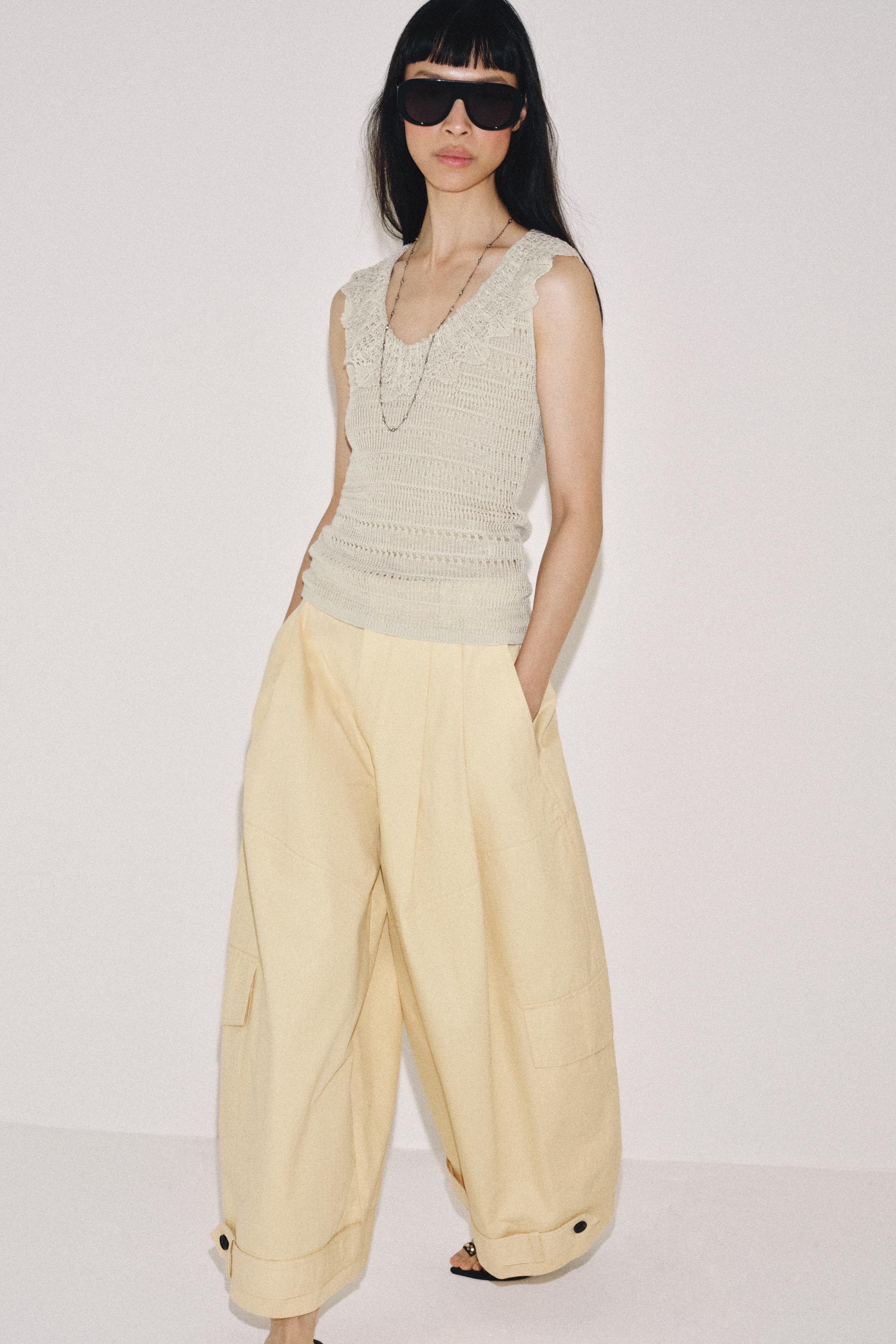 POINTELLE-TOP MIT VOLANT | Zara DE