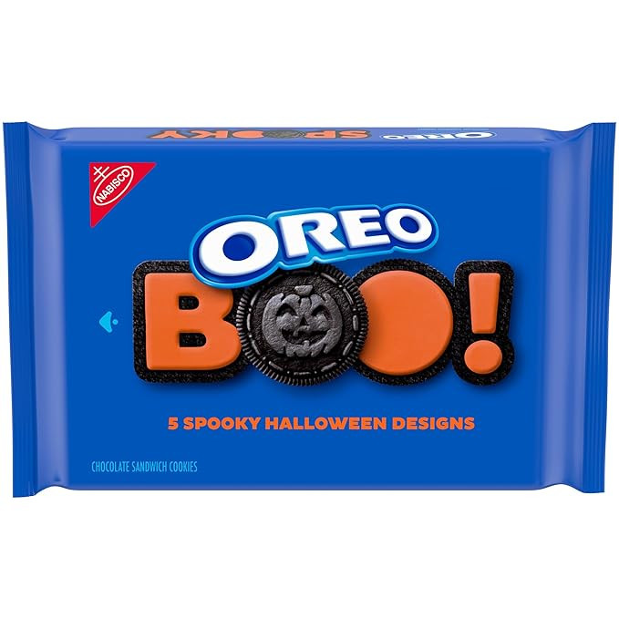 OREO Orange Creme Chocolate Sandwich Cookies, Limited Edition, Halloween Cookies, 18.71 oz | Amazon (US)