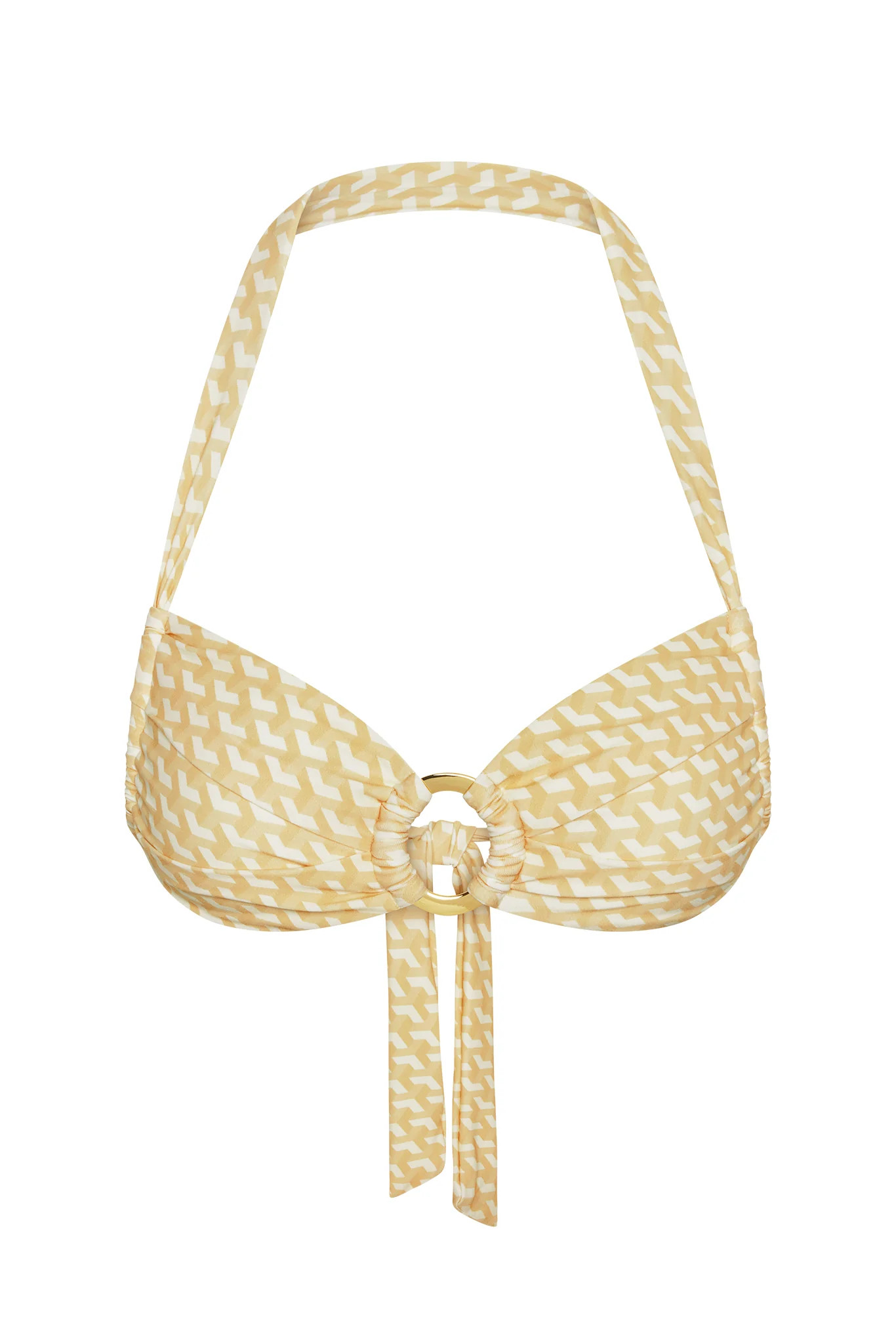 Bronte Top - Ivory Geo | Monday Swimwear