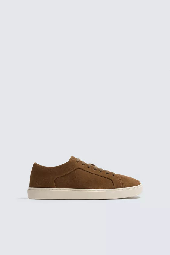 LEATHER SNEAKERS | Zara US