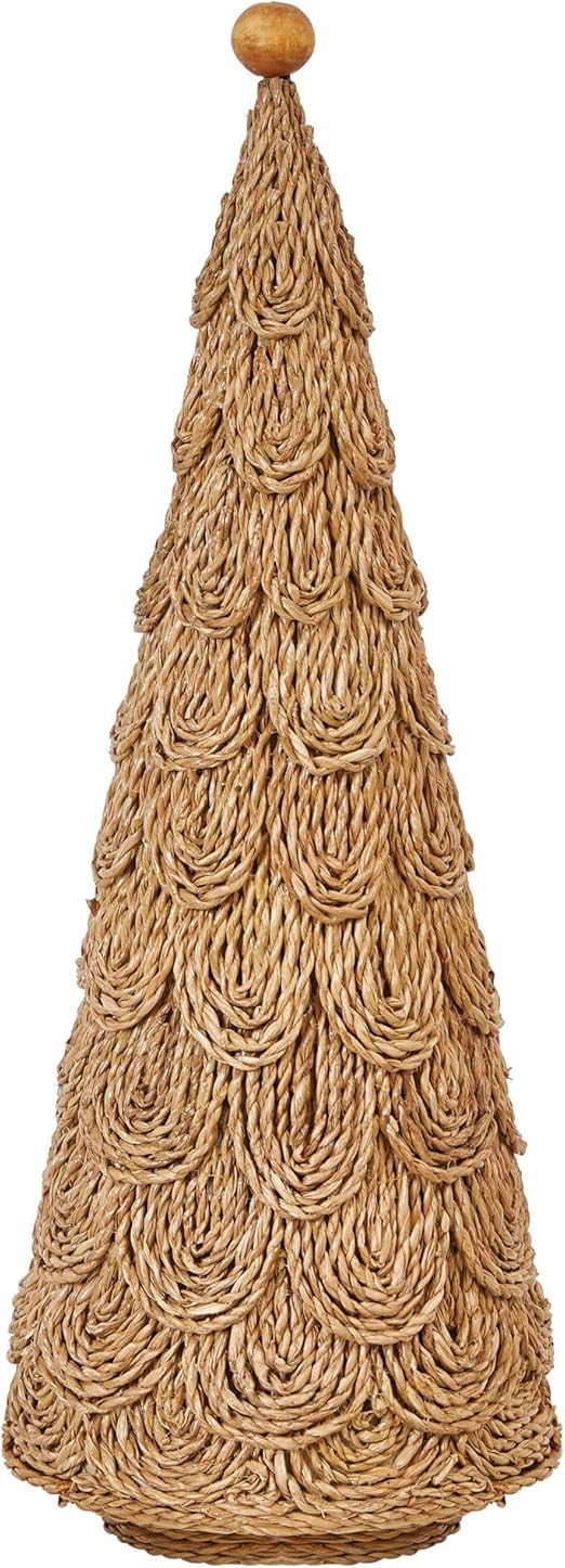 Creative Co-Op 21" Handmade Layered Bankuan Cone Trees, Natural | Amazon (US)