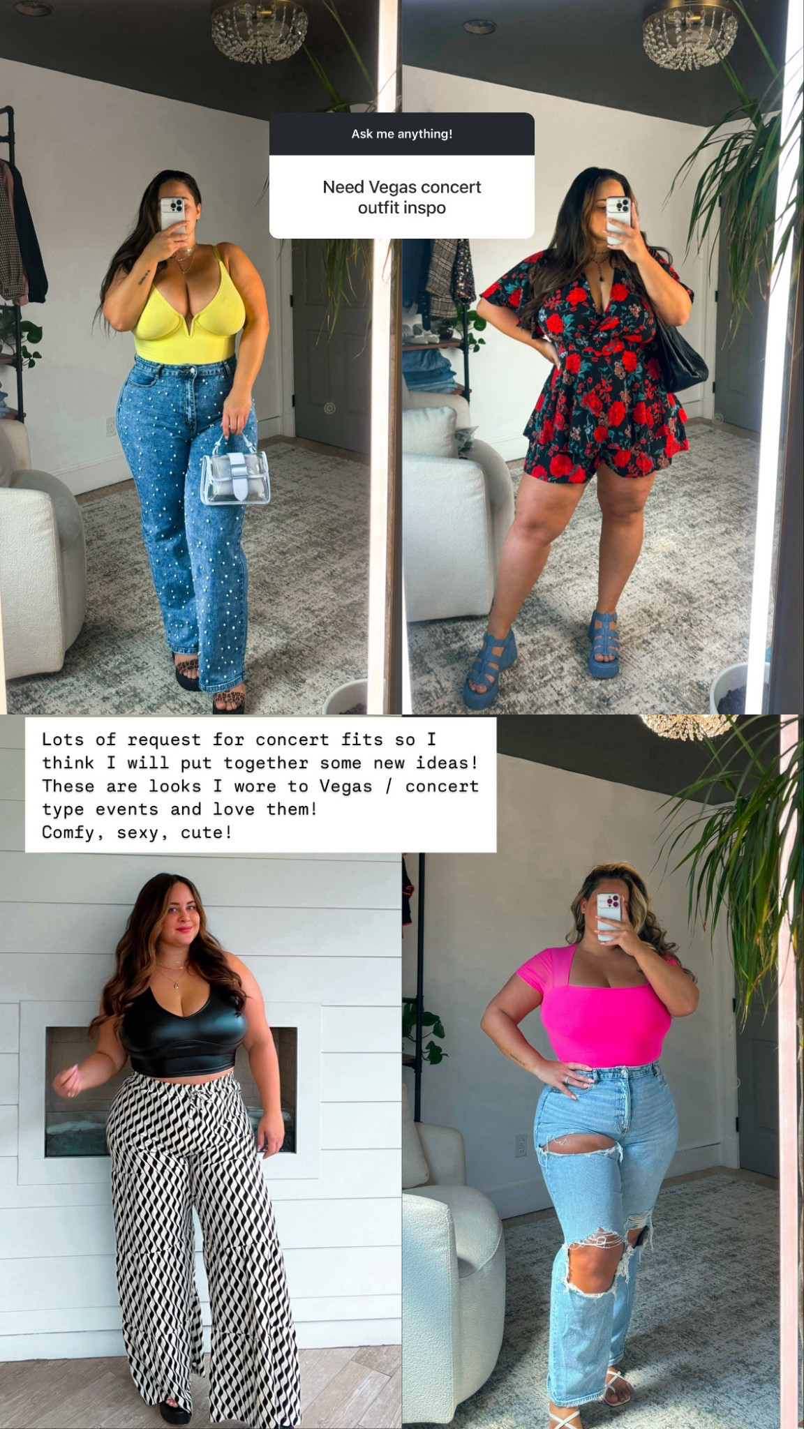 Concert outfit ideas! 

#LTKStyleTip #LTKMidsize #LTKPlusSize