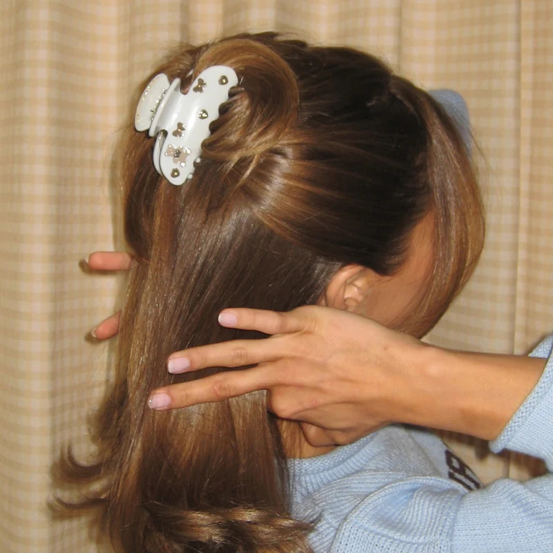 Sweetheart Clip in Dream Cloud Teddy | Emi Jay