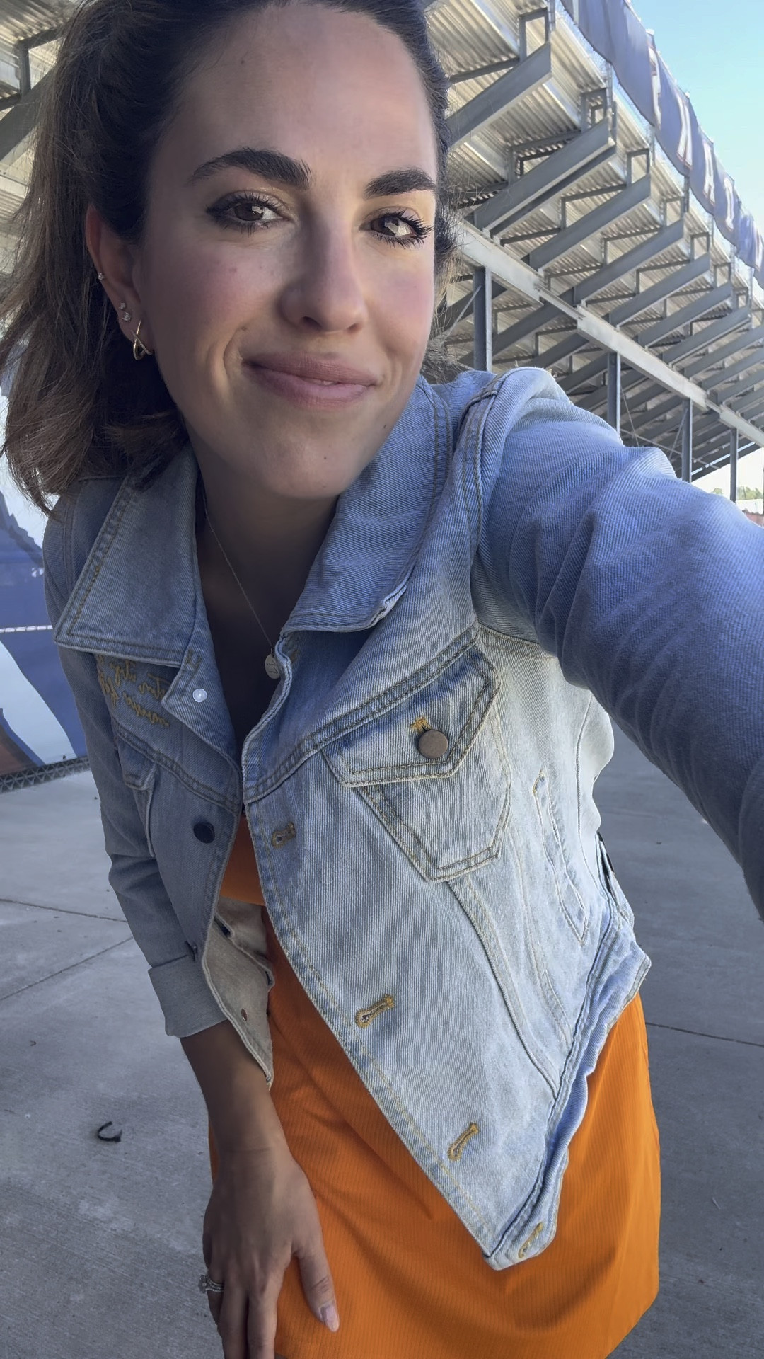 Game day ready 💙🏈🧡 with this super fun and affordable find! 
It was chilly out this morning until it wasn’t so, good thing dress is sleeveless 🤪 #targetfinds #athleisure


#LTKFallSale #LTKFindsUnder50 #LTKActive