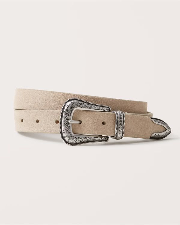 Suede Western Belt | Abercrombie & Fitch (US)