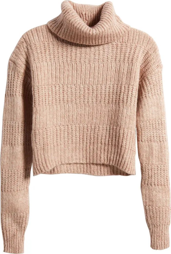 BDG Urban Outfitters Roll Neck Rib Crop Sweater | Taupe Sweater Sweaters | Winter Sweater Outfit | Nordstrom