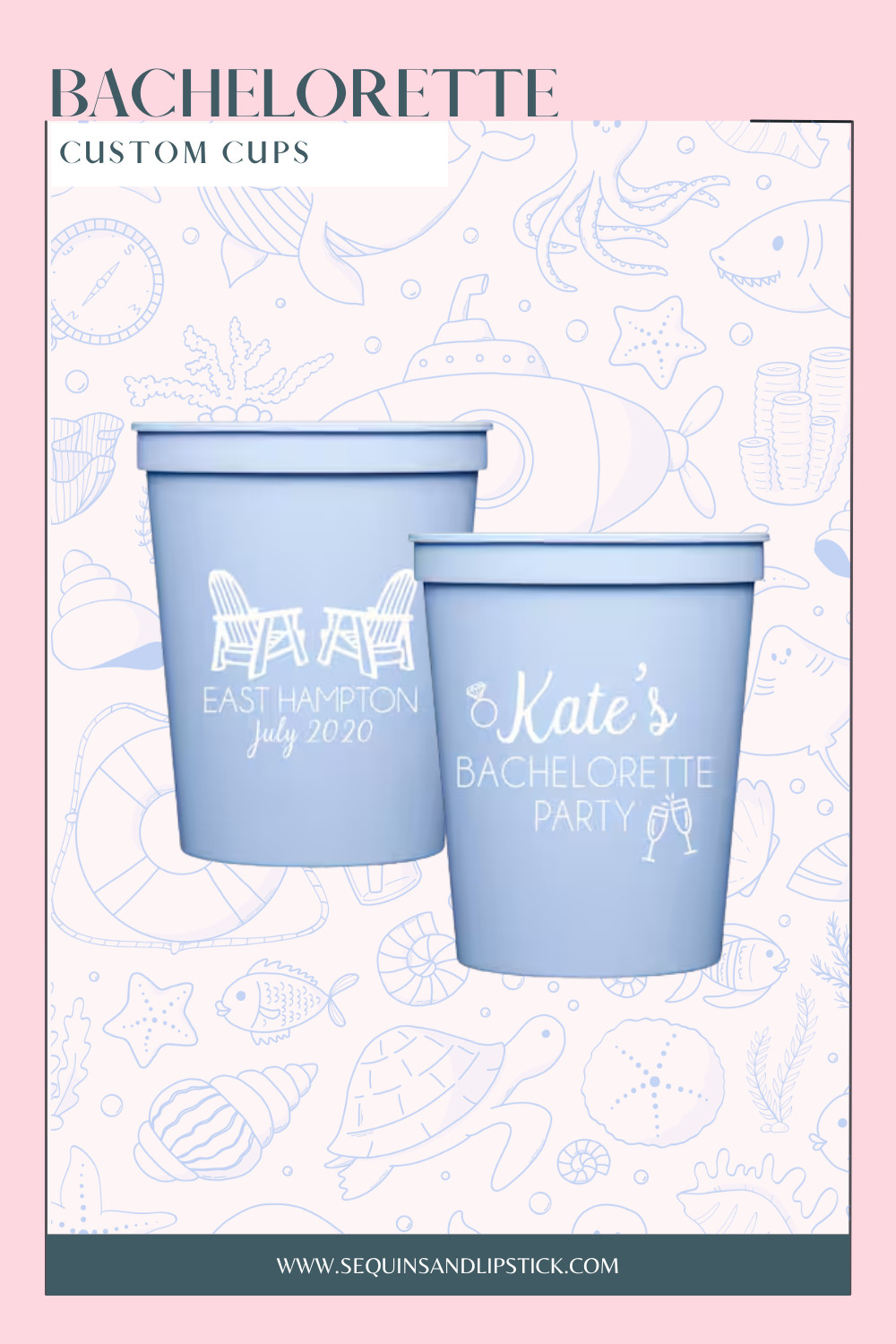 Celebrate the bride-to-be with custom bachelorette party cups. Personalized with names, locations, and dates, these cups are perfect for girls trips, beach weekends, and destination bachelorette celebrations. 

 #LTKGiftGuide #LTKTravel #LTKWedding