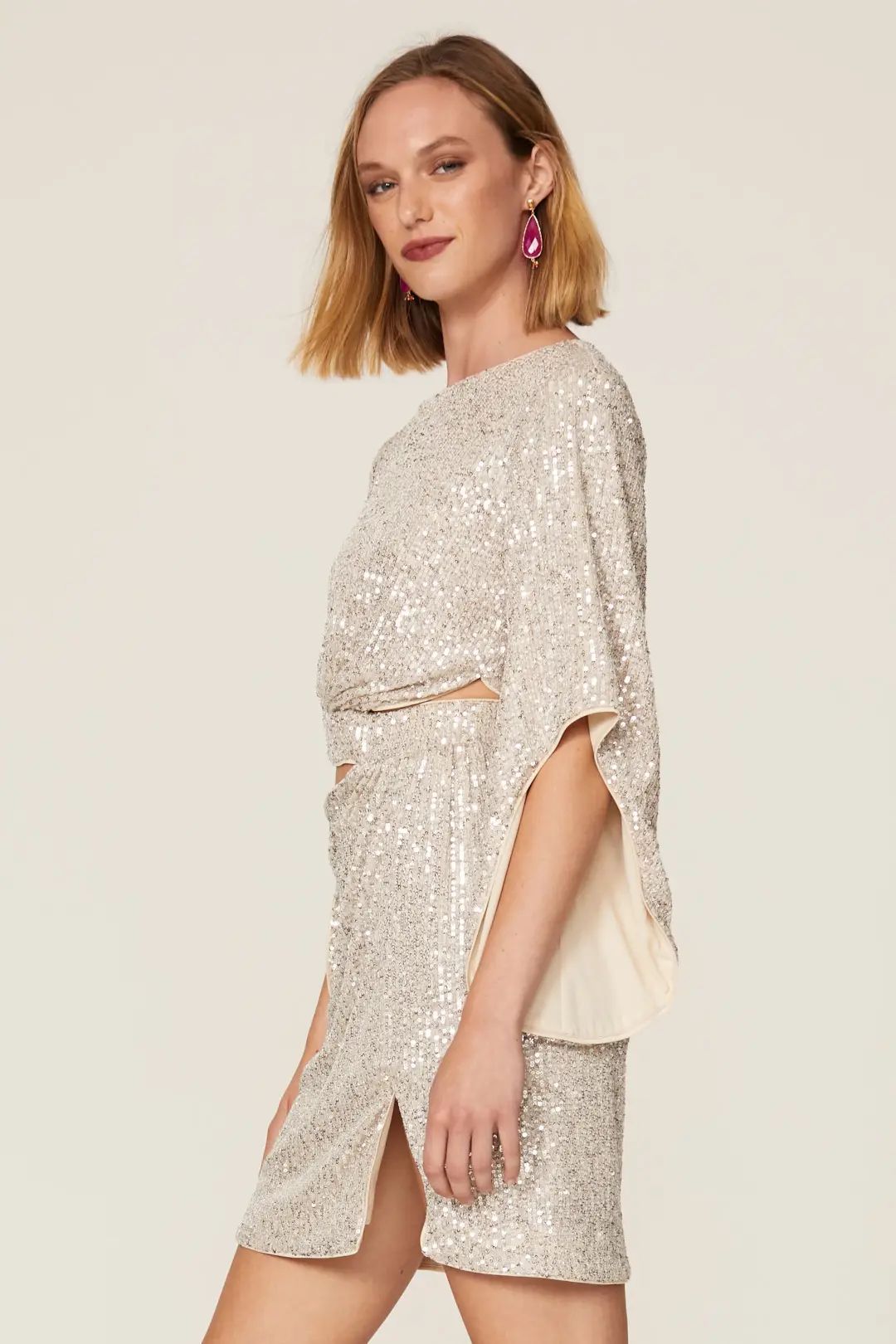 BARDOT Alessandra Cutout Sequin Dress | Rent the Runway