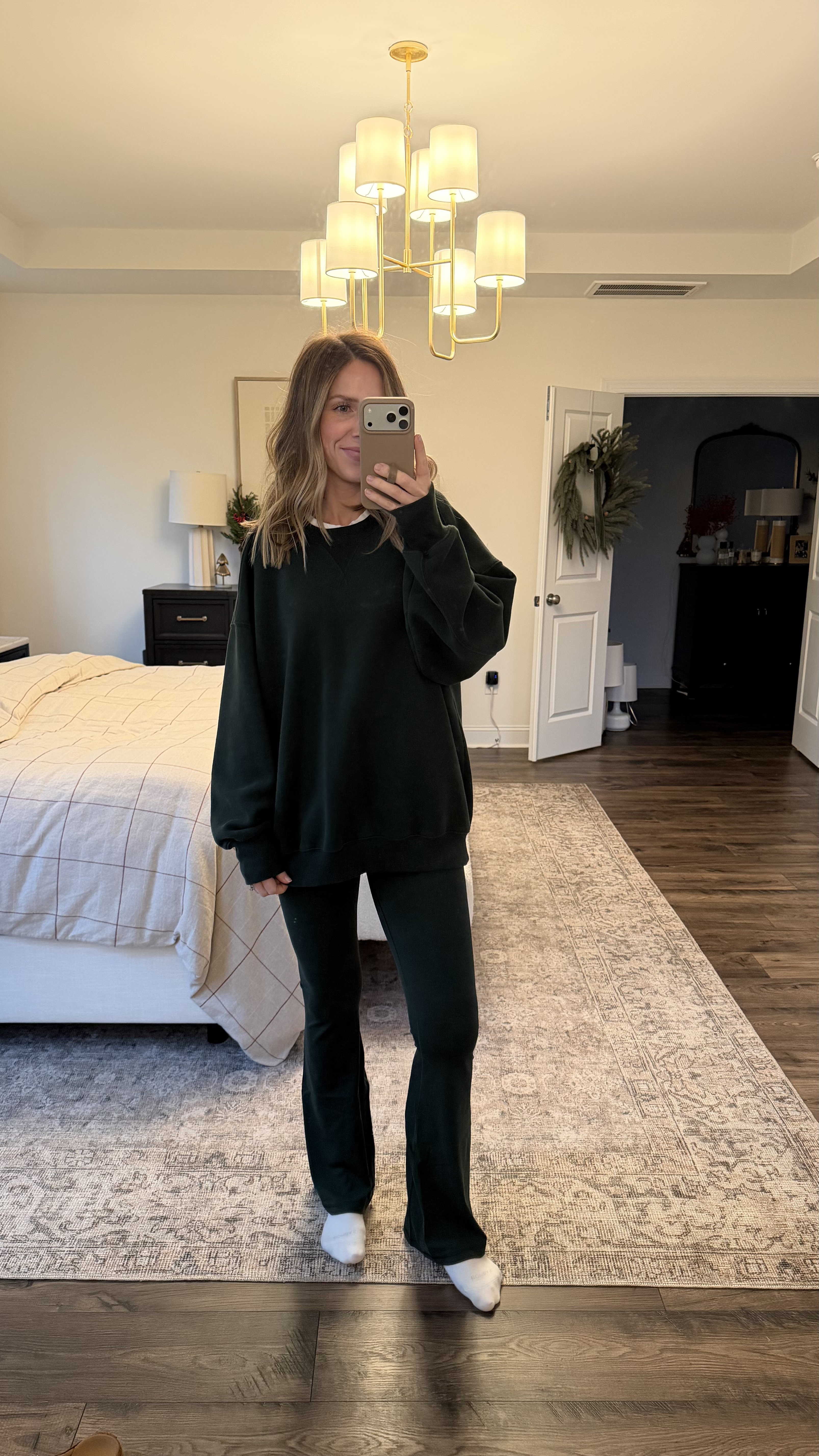 These Aerie leggings are 40% off and come in a few trendy seasonal colors! Pairs perfectly with this sweatshirt (currently 25% off) that comes in matching and coordinating colors! 

#LTKSaleAlert #LTKFindsUnder50 #LTKootd