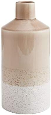 Scott Living Oasis Ceramic Layered Vase, 10-Inch, Coffee | Amazon (US)