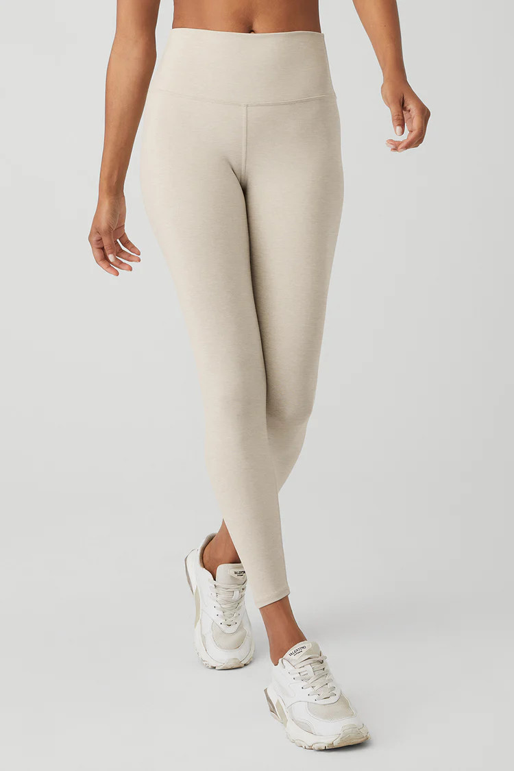 7/8 High-Waist Airbrush Legging - Oatmeal Heather | Alo Yoga (US)