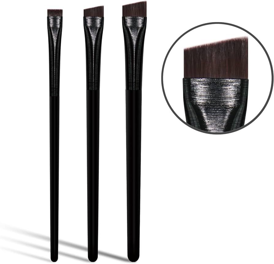 Eyeliner Brush Brow Tint Brushes Eyebrow Brushes Set Fine Angled Point Angled Slanted Tinting Bru... | Amazon (US)