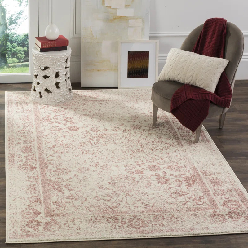 Howton Oriental Ivory/Red Area Rug | Wayfair North America