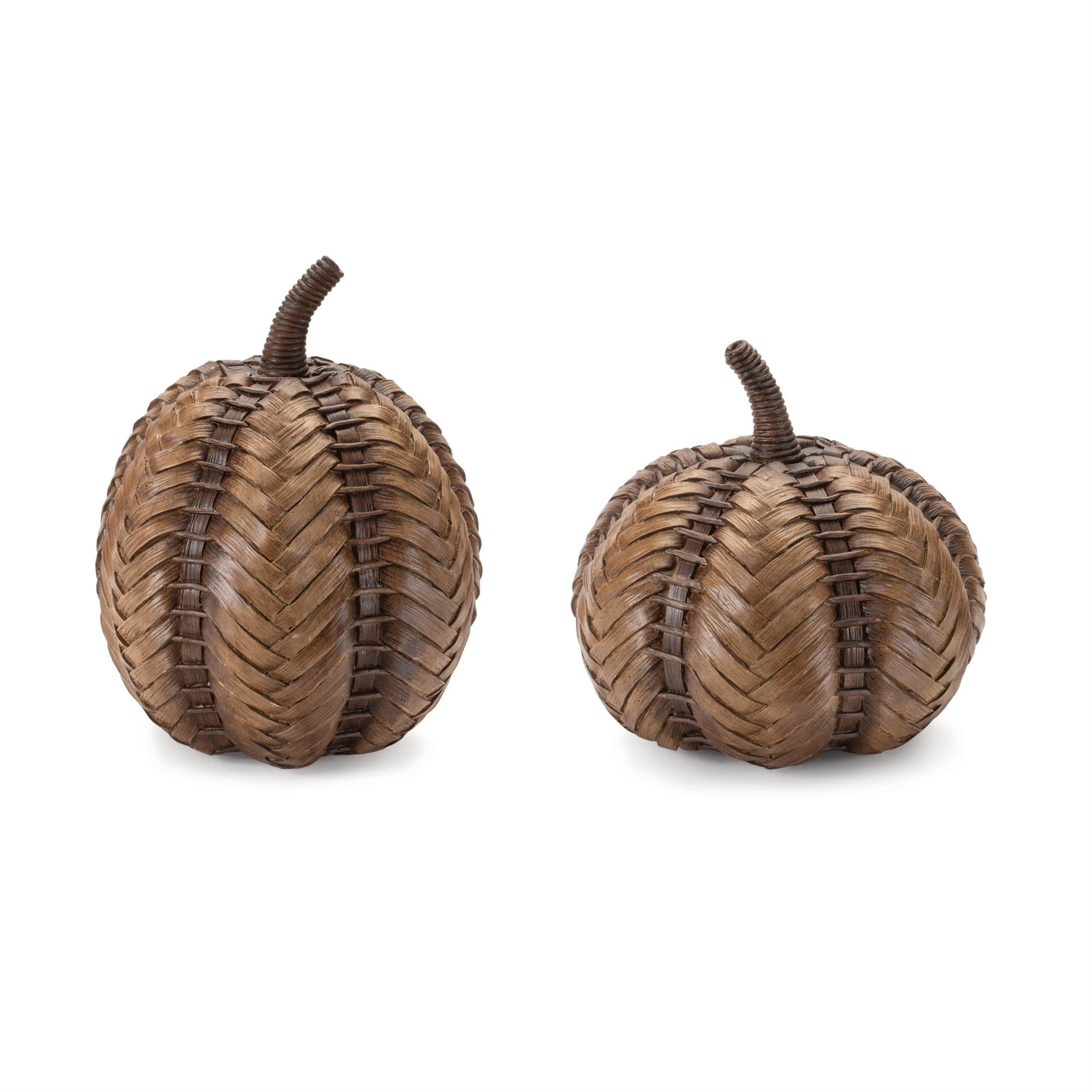 Rustic Pumpkin (Set of 2) (Set of 2) | Wayfair North America