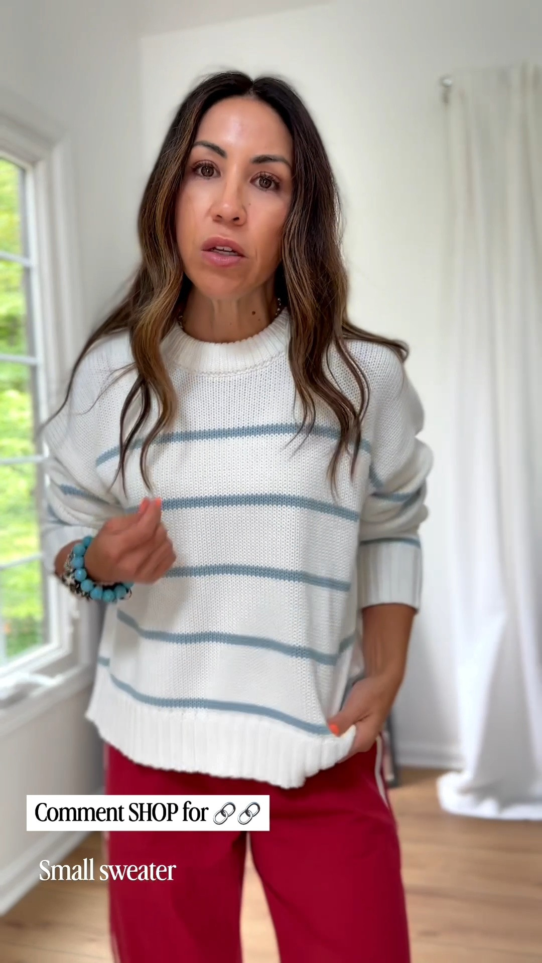 Jewelry code HOUSEOFLEO30. Small sweater. Star necklace.

#LTKOver40