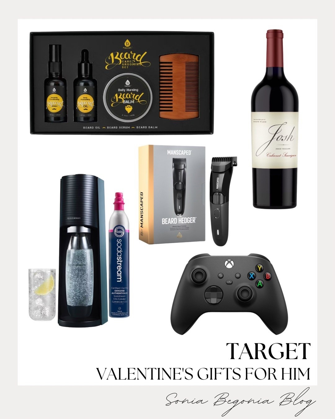 VALENTINE’S GIFTS: Best Finds for Him at Target! 💙

Make his day extra special with these curated gift ideas from Target, featuring top picks under $50 and $100!

I am obsessed with the variety of practical and fun gifts in this collection. For the guy who loves self-care, I included the Manscaped Beard Hedger and a complete beard grooming set featuring premium oils and a wooden comb. If he’s a gamer, a sleek new Xbox controller is a total win, or you can elevate his kitchen game with a SodaStream for sparkling water at home. I finished the selection with a classic bottle of Josh Cellars Cabernet Sauvignon—the perfect addition to a romantic Valentine's dinner!

#ValentinesDay
#TargetFinds
#GiftsForHim
#TargetStyle
#Manscaped
#BeardCare
#GamerGift
#Xbox
#SodaStream
#WineNight
#ValentineGifts
#TargetRun
#LTKUnder50
#LTKUnder100
#GiftInspo

#LTKMens #LTKValentine