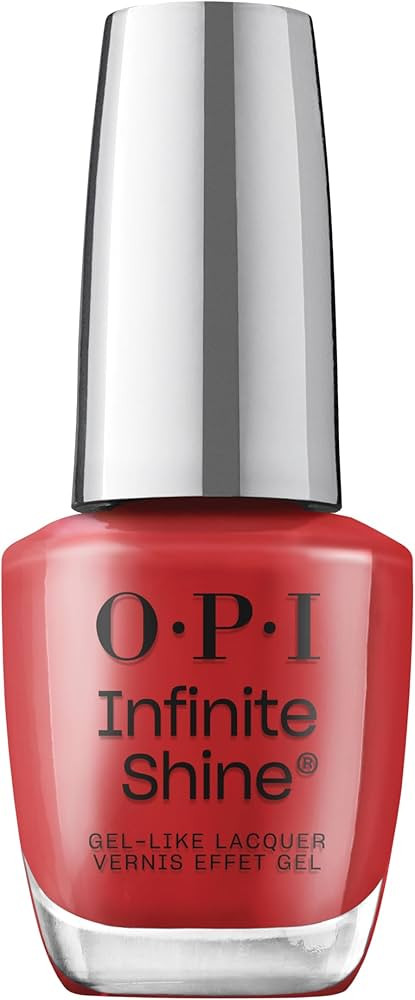 OPI Infinite Shine Long Wear Nail Polish | Opaque Bright Red Crème Gel Like Nail Polish | Vegan,... | Amazon (US)