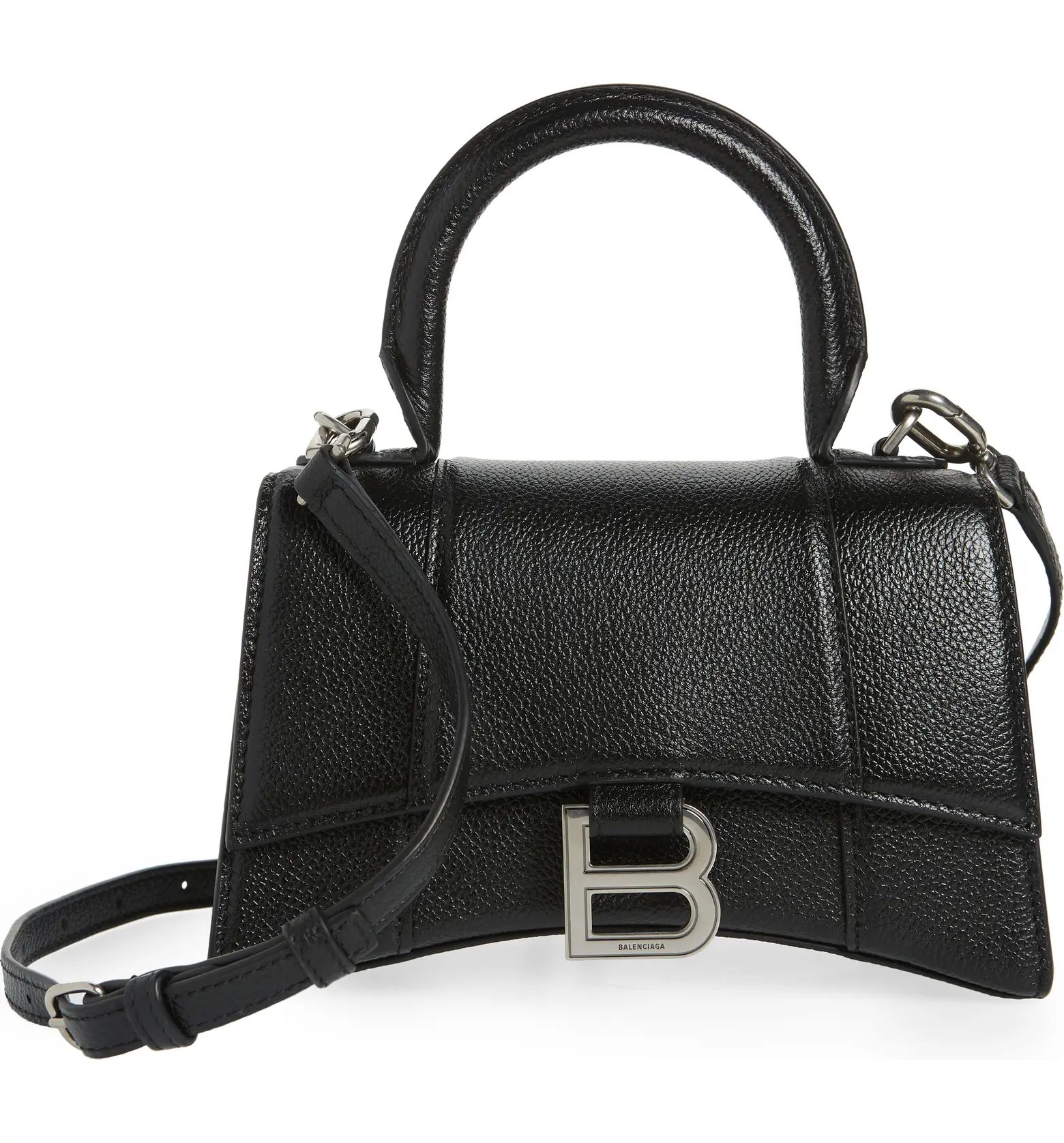 Extra Small Hourglass Leather Top Handle Bag | Nordstrom