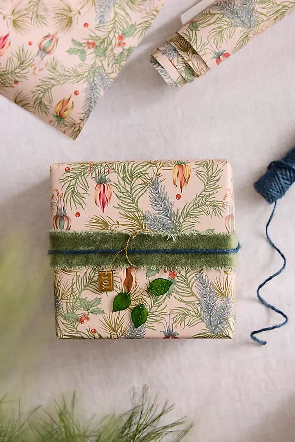 Deck the Halls Gift Wrap, Set of 3 Sheets | Anthropologie (US)