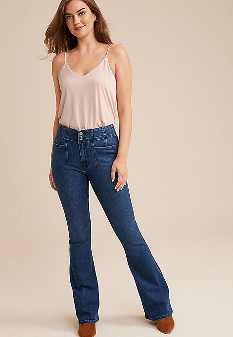 m jeans by maurices™ Cool Comfort Sculptress High Rise Flare Jean | Maurices