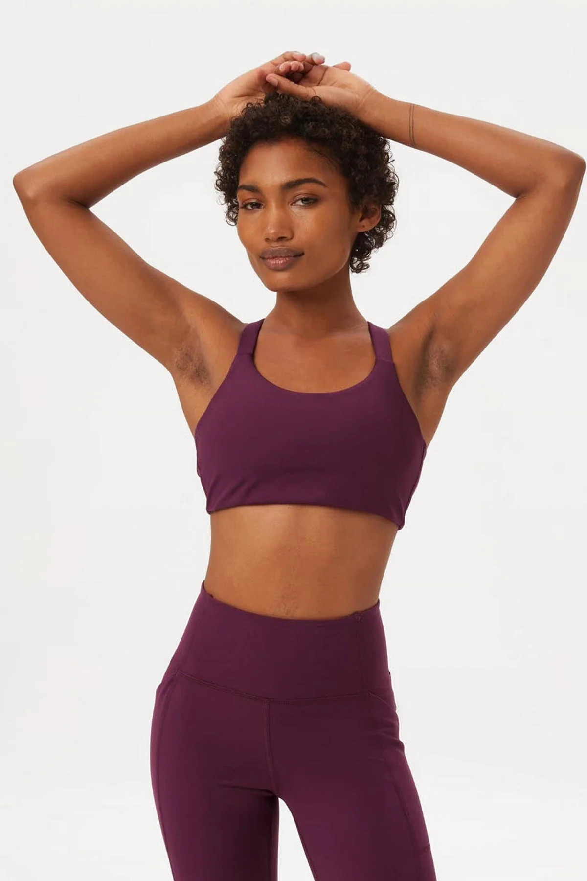 Plum Lou V-Back Bra | Girlfriend Collective
