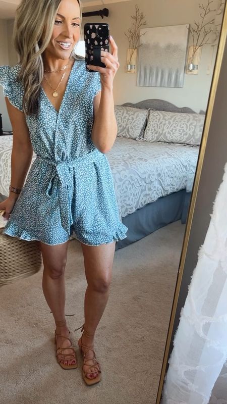 Such a cute romper! Love the functional button, making it easy to take on/off & nursing friendly. I’m wearing my true size small. I’m 5’5”. Code: stylin15 saves 15% off $65+ Cupshe

#LTKVideo #LTKfindsunder50 #LTKstyletip