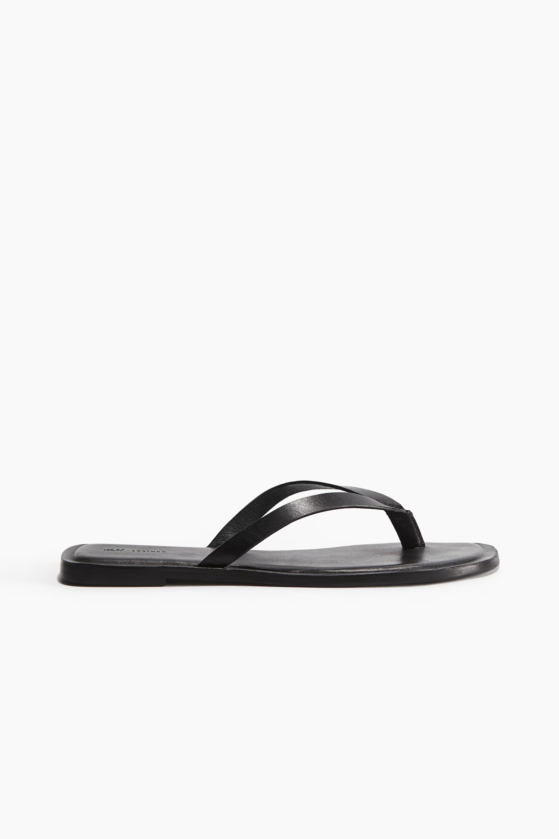 Leather flip-flops - Brown - Ladies | H&M GB | H&M (UK, MY, IN, SG, PH, TW, HK)