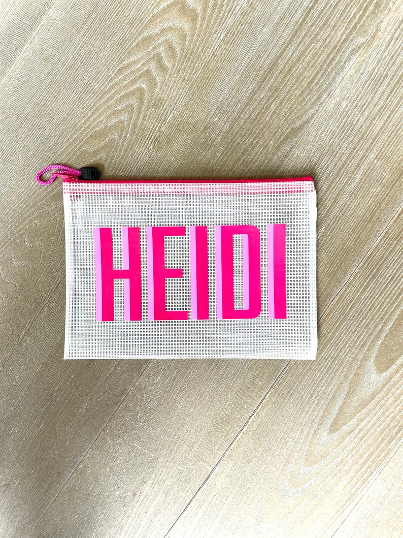 Personalized Pool Bag Zipper Pouch Water Resistant - Etsy | Etsy (US)