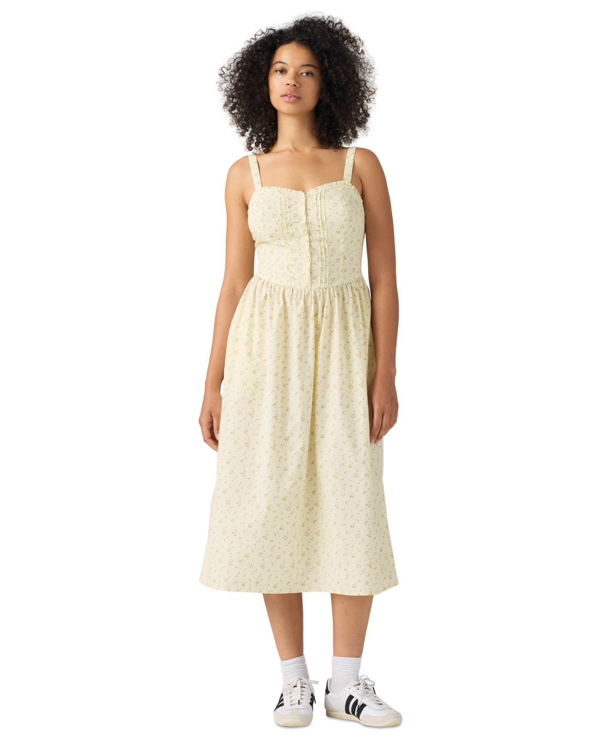 Levi's Women's Delphine Sleeveless Dress - Isabel Floral V2 Pear Sorbet | Macy's