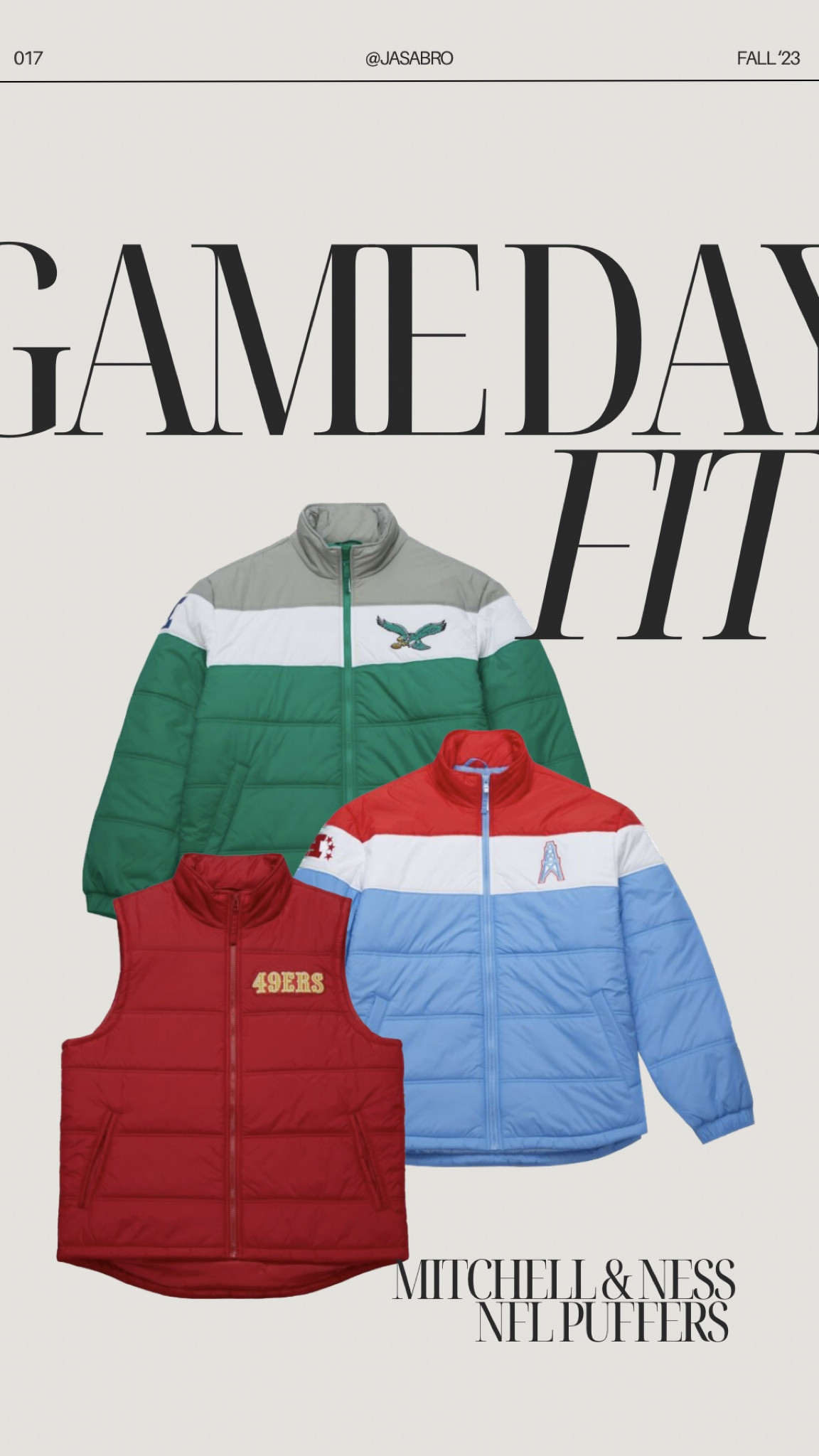 Game day outfits by Mitchell and Ness. Stay warm in these new vintage NFL puffers!! 

Fall outfit, autumn style, fall fashion, fall style, sports, sport, sport style, sporty style, sporty, sporty look, sports outfit, game day outfit, sporty fashion, sporty girl, sport outfit, football fashion, sporty outfit, sports girl, sports wear, sporty wear,  sporty life, street style, fan fashion, streetwear, NFL, NFL style, football outfit, game day outfits, Sunday game day, winter jacket 

#LTKSeasonal #LTKstyletip #LTKparties