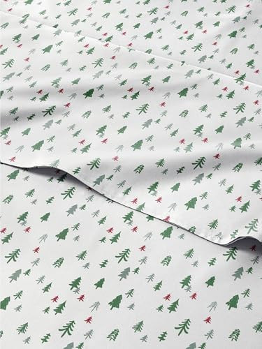 King Christmas Trees Sheet Set - Holiday Xmas Pattern Bedding Set - Deep Pockets - Snug Fit - 4 P... | Amazon (CA)