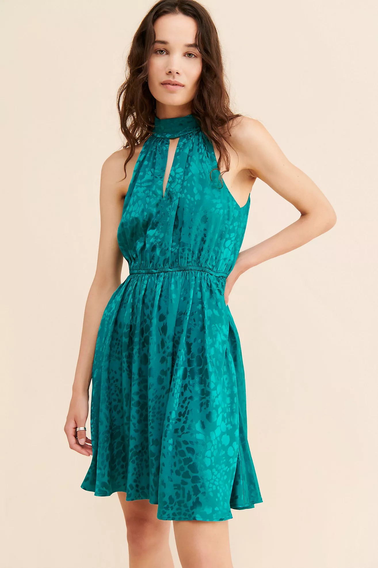 Halter Neck Mini Dress | Anthropologie (US)