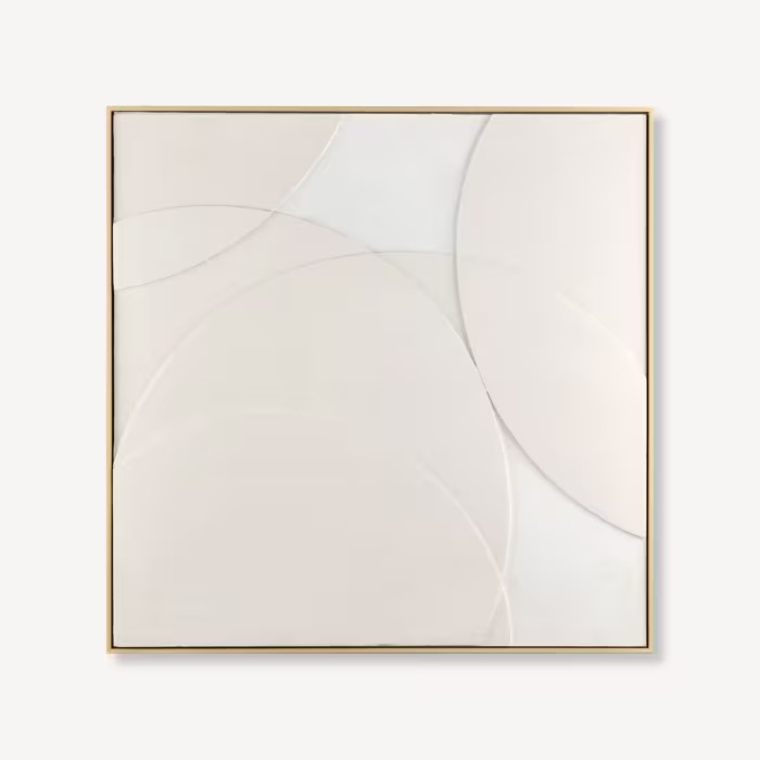 Abstract Tone-on-Tone Circles Framed Art | Bouclair