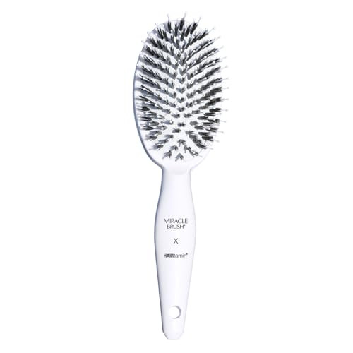 Hairtamin Hair Brush for All Hair Types | Paddle Brush for Blow Drying, Detangling, and Straighte... | Amazon (US)