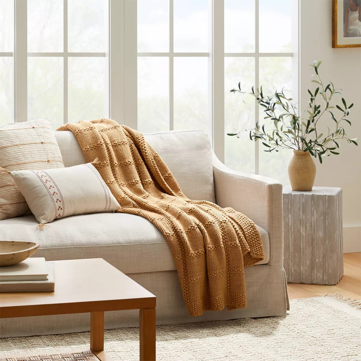 Grid Knit Throw Blanket - Threshold™ designed with Studio McGee | Target