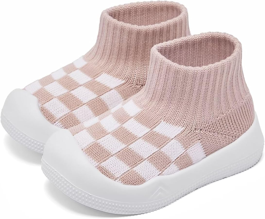Eashi Baby Boy Girl Non-Skid Indoor Infant Walking Shoes Breathable Warm Elastic Sock Shoes with ... | Amazon (US)